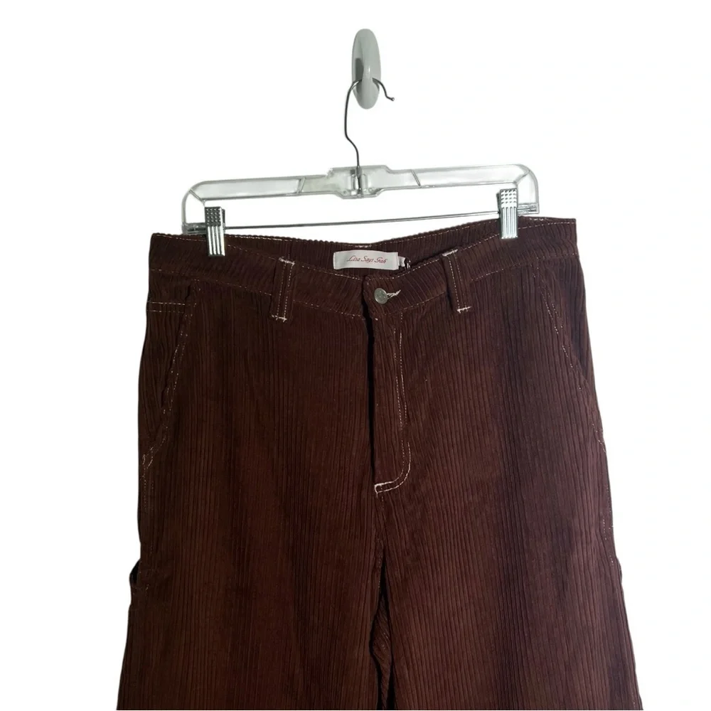 Lisa Says Gah Brown Corduroy Dylan Cherry Pants NWT Size 14 - Picture 4 of 12